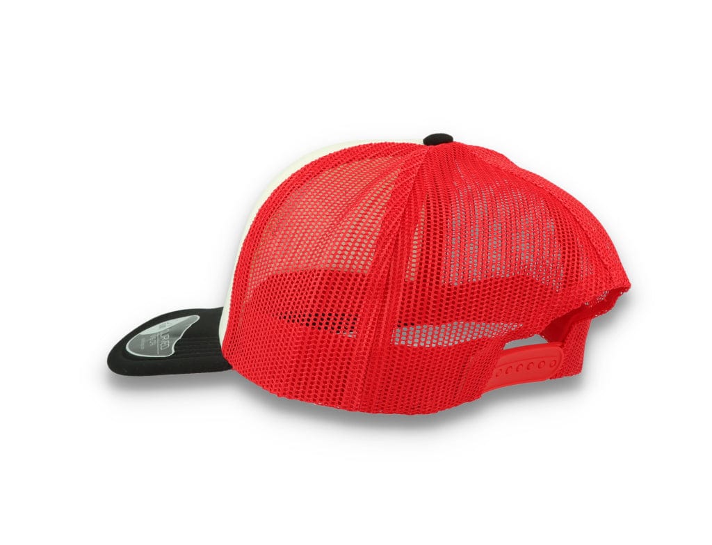 Trucker Cap White/Red/Black Atlantis Rapper Foam - LOKK