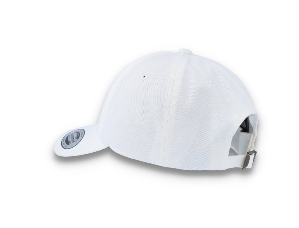 White Dad Cap Low Profile Cotton Twill - Yupoong 6245CM