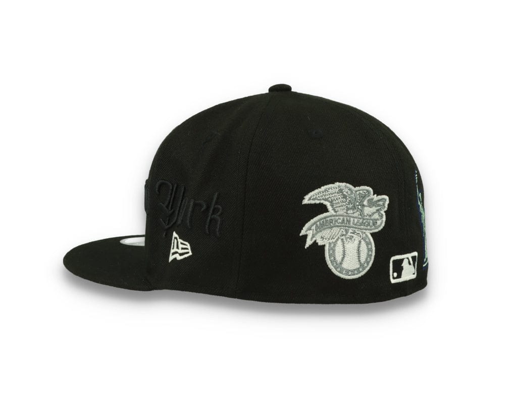 59FIFTY Script New York Yankees Black/White - LOKK