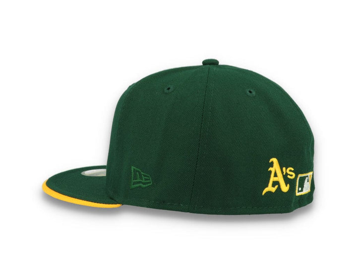 59FIFTY Team Colour Split Oakland Athletics Dark Green - LOKK