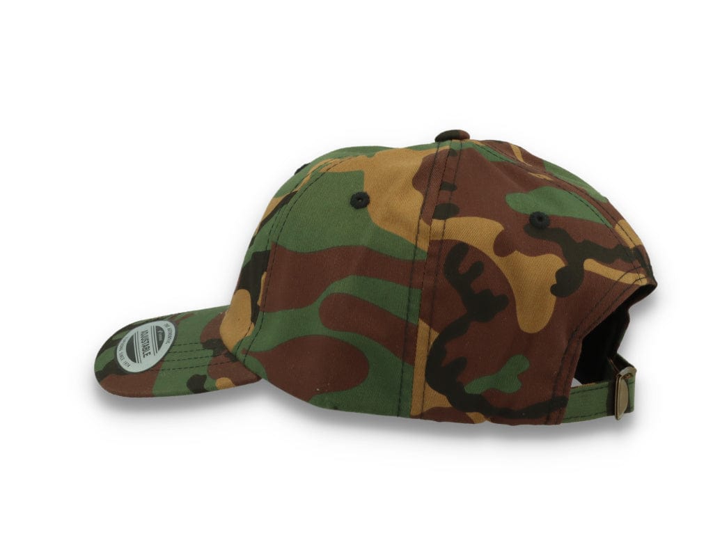 Low Profile Camo Cotton Cap 6245CM Woodland Camo - LOKK