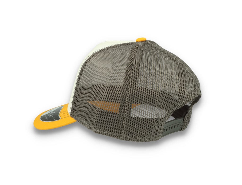 Trucker Cap White/Yellow/Dark Grey Atlantis Rapper Canvas - LOKK