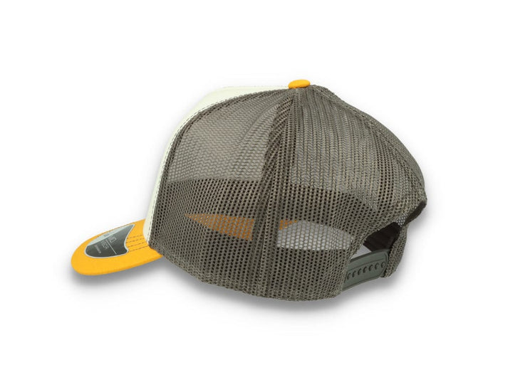 Trucker Cap White/Yellow/Dark Grey Atlantis Rapper Canvas - LOKK