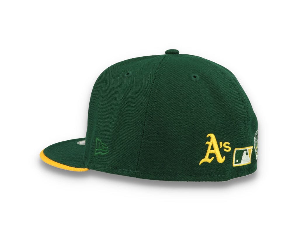 59FIFTY Team Colour Split Oakland Athletics Dark Green - LOKK