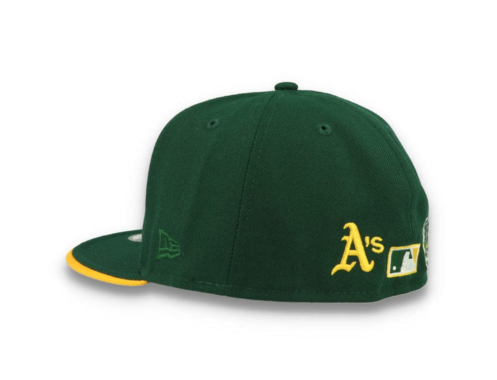 59FIFTY Team Colour Split Oakland Athletics Dark Green - LOKK