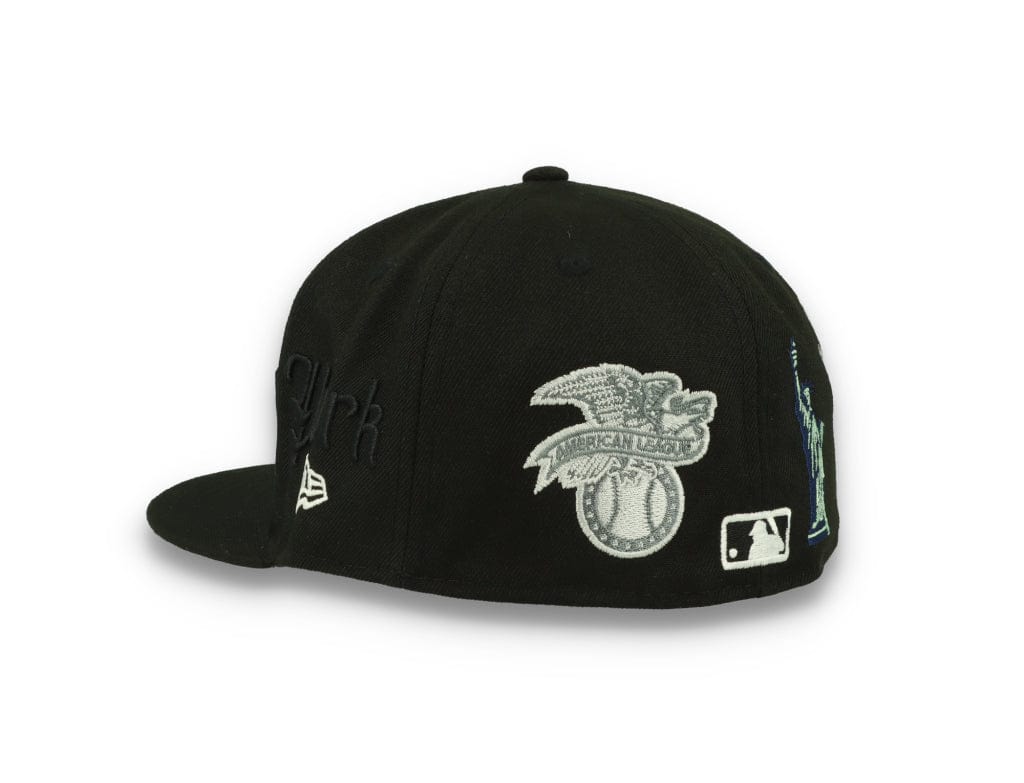 59FIFTY Script New York Yankees Black/White - LOKK
