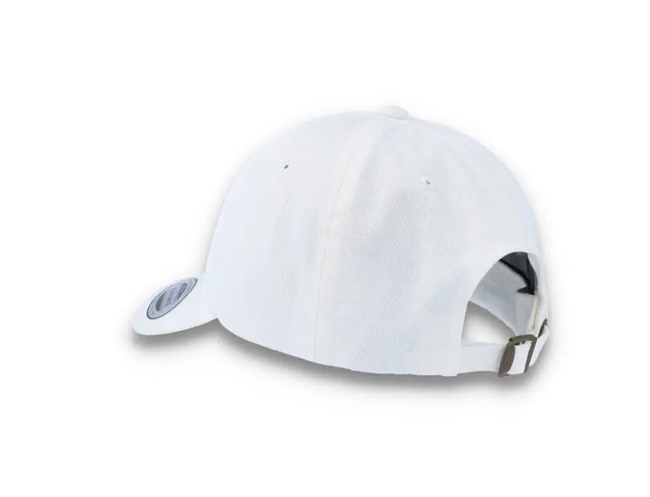 White Dad Cap Low Profile Cotton Twill - Yupoong 6245CM - LOKK