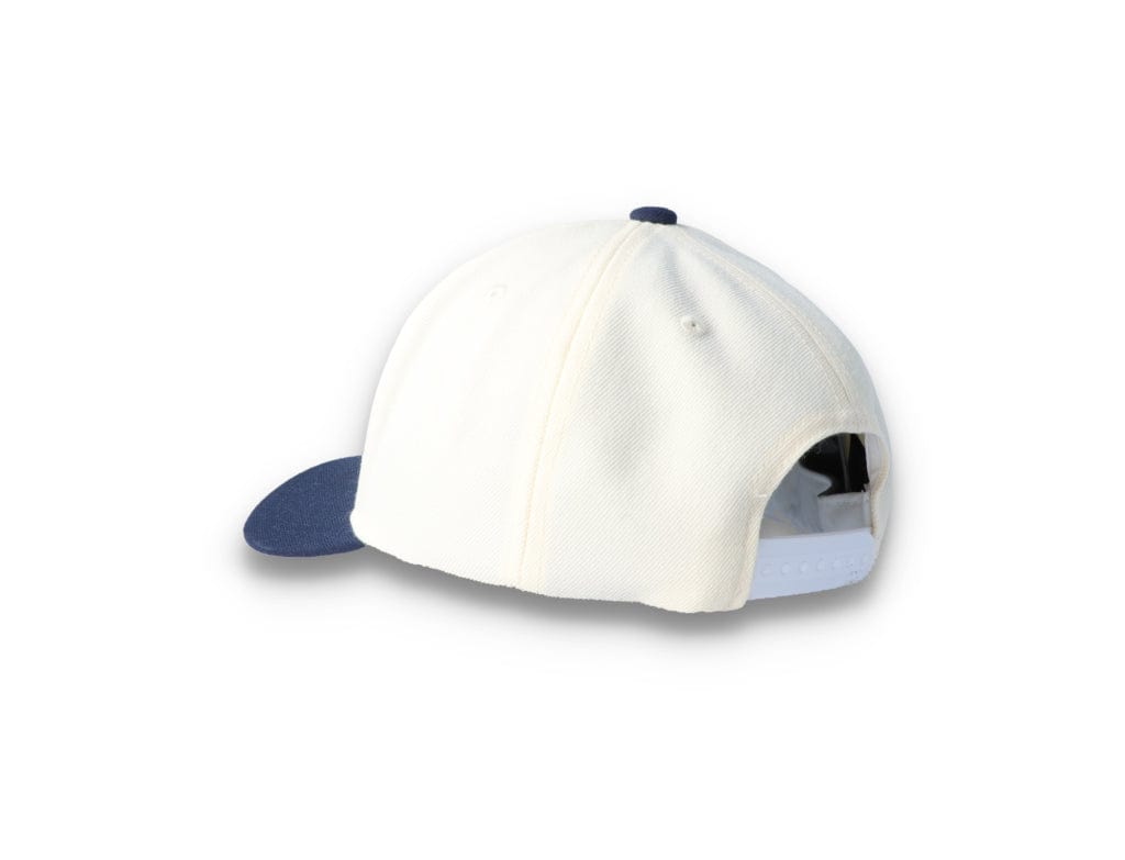 Snapback Cap White/Navy Linwood - LOKK
