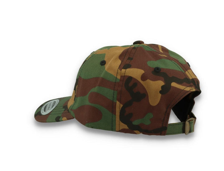 Low Profile Camo Cotton Cap 6245CM Woodland Camo - LOKK