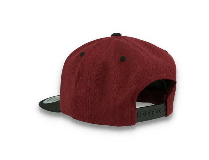 Yupoong Classic Snapback 6089MT Maroon/Black - LOKK