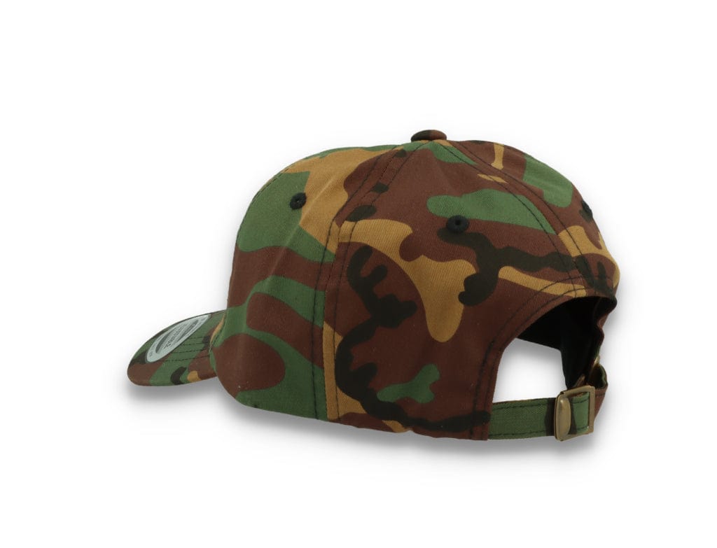 Low Profile Camo Cotton Cap 6245CM Woodland Camo - LOKK