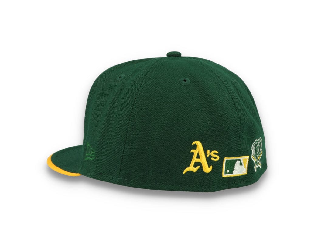 59FIFTY Team Colour Split Oakland Athletics Dark Green - LOKK