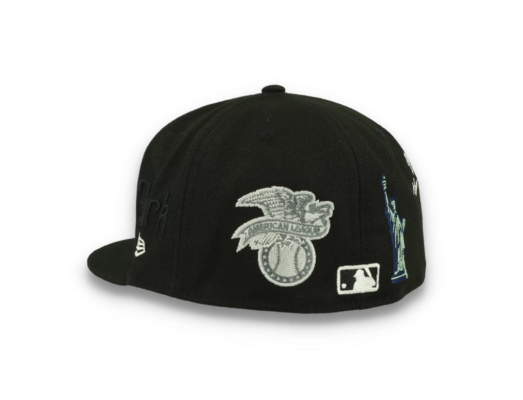 59FIFTY Script New York Yankees Black/White - LOKK
