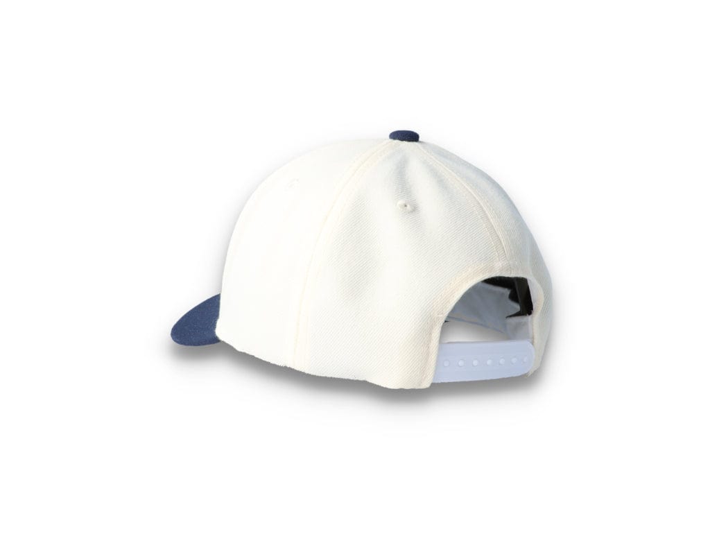 Snapback Cap White/Navy Linwood - LOKK
