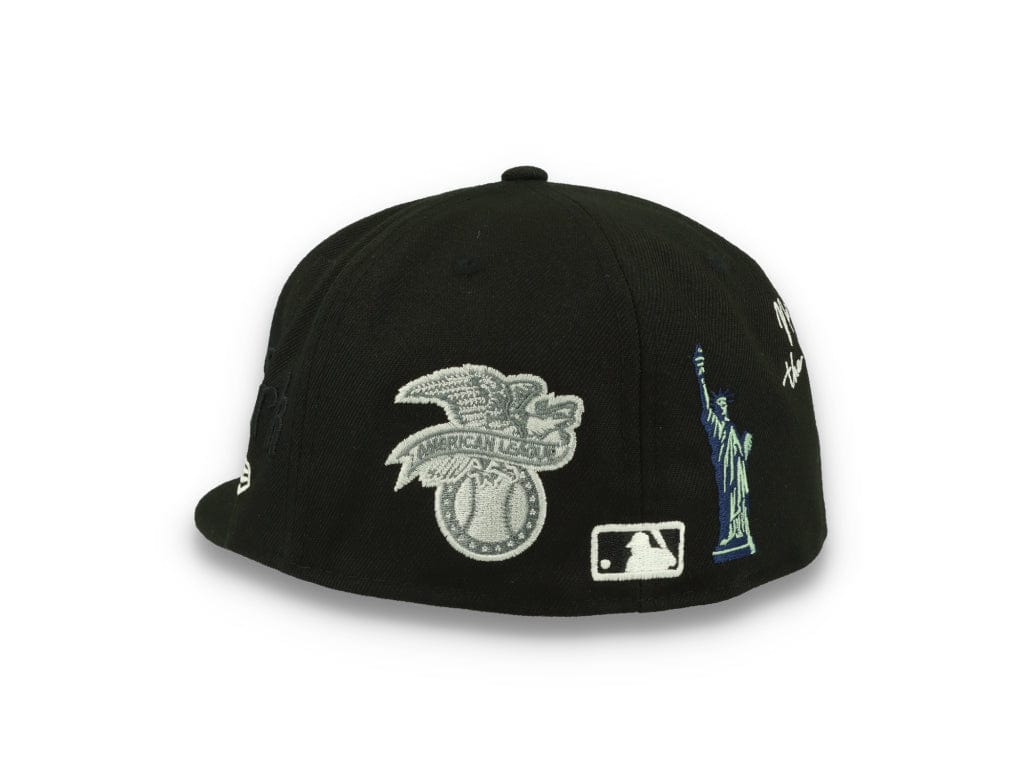 59FIFTY Script New York Yankees Black/White - LOKK