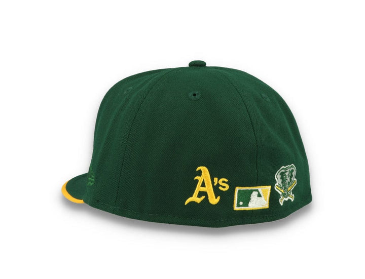 59FIFTY Team Colour Split Oakland Athletics Dark Green - LOKK