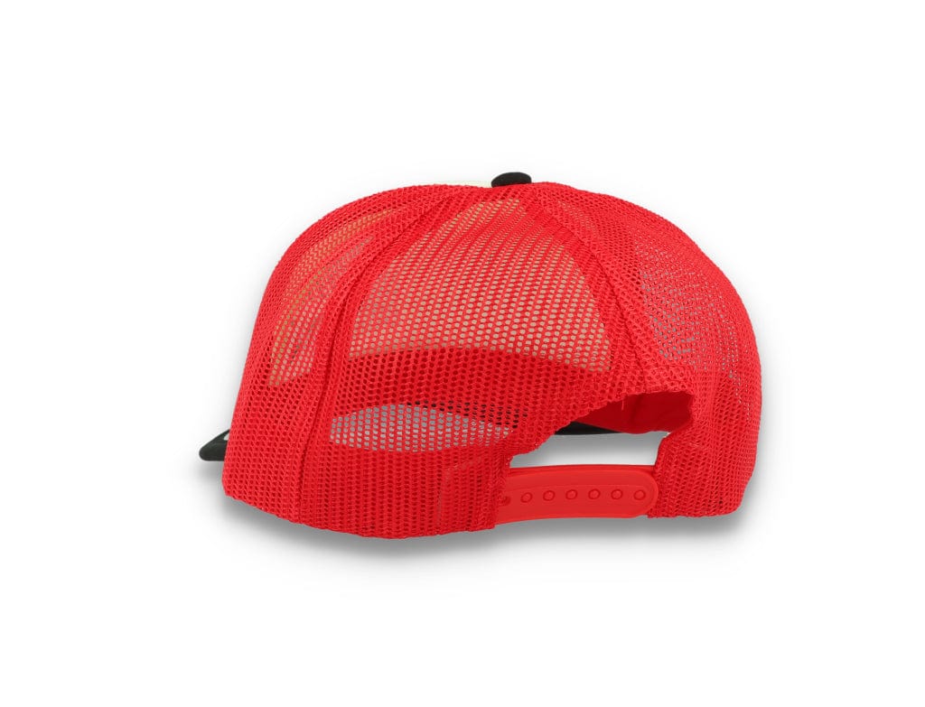 Trucker Cap White/Red/Black Atlantis Rapper Foam - LOKK