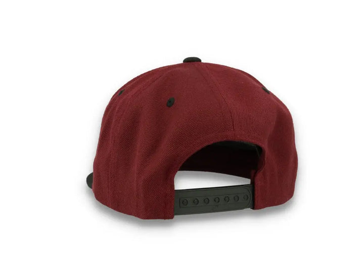 Yupoong Classic Snapback 6089MT Maroon/Black - LOKK