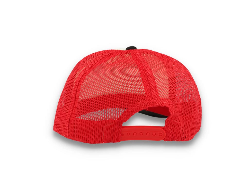 Trucker Cap White/Red/Black Atlantis Rapper Foam - LOKK