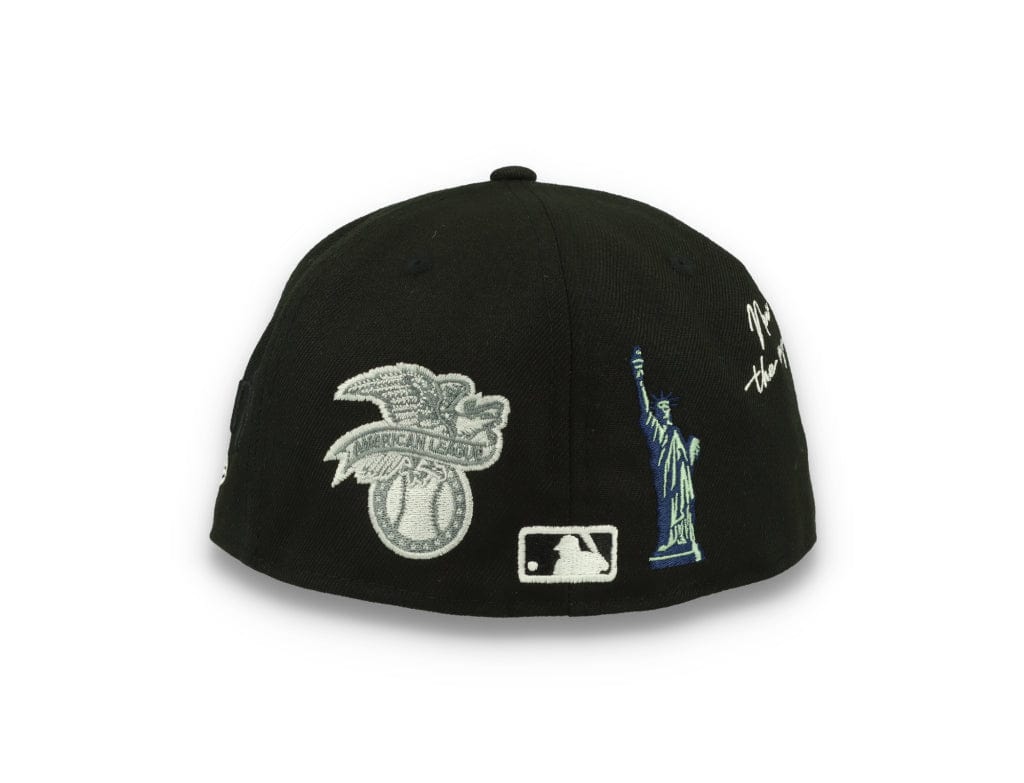 59FIFTY Script New York Yankees Black/White - LOKK