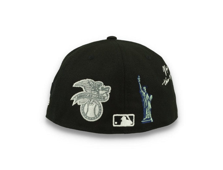 59FIFTY Script New York Yankees Black/White - LOKK