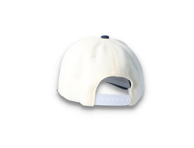 Snapback Cap White/Navy Linwood