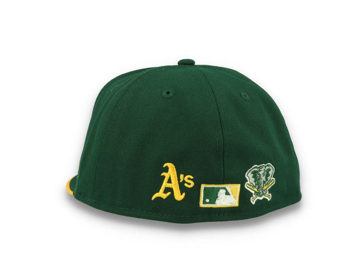 59FIFTY Team Colour Split Oakland Athletics Dark Green - LOKK