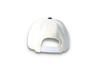 Snapback Cap White/Navy Linwood