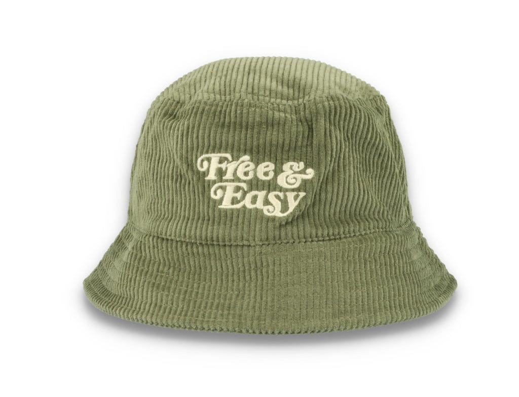 Bucket Hat Olive Green Free & Easy Don't Trip Fat Corduroy
