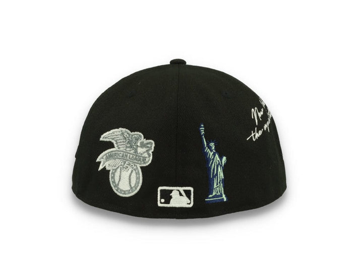 59FIFTY Script New York Yankees Black/White - LOKK