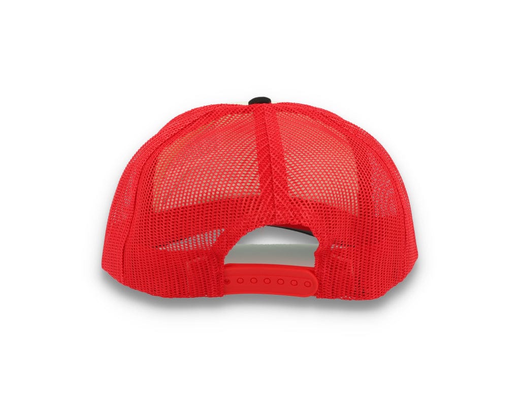 Trucker Cap White/Red/Black Atlantis Rapper Foam - LOKK