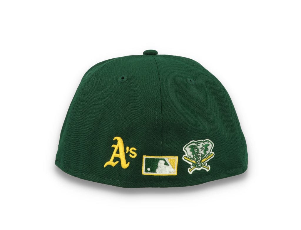 59FIFTY Team Colour Split Oakland Athletics Dark Green - LOKK