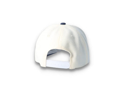 Snapback Cap White/Navy Linwood