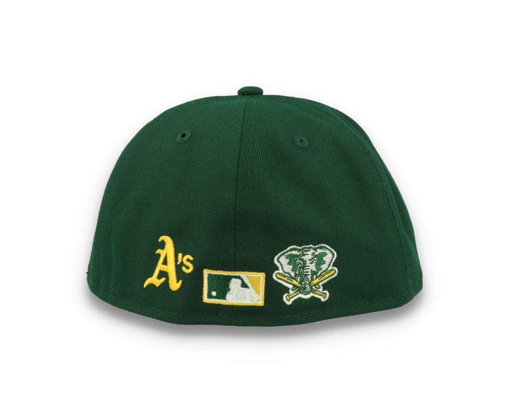 59FIFTY Team Colour Split Oakland Athletics Dark Green - LOKK