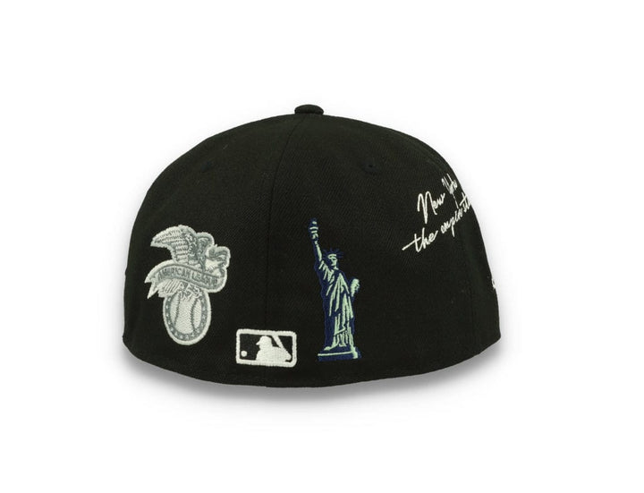 59FIFTY Script New York Yankees Black/White - LOKK