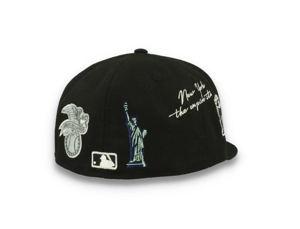 59FIFTY Script New York Yankees Black/White - LOKK