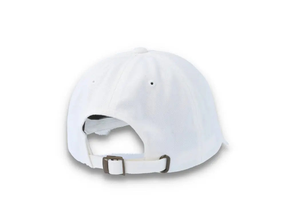 White Dad Cap Low Profile Cotton Twill - Yupoong 6245CM - LOKK
