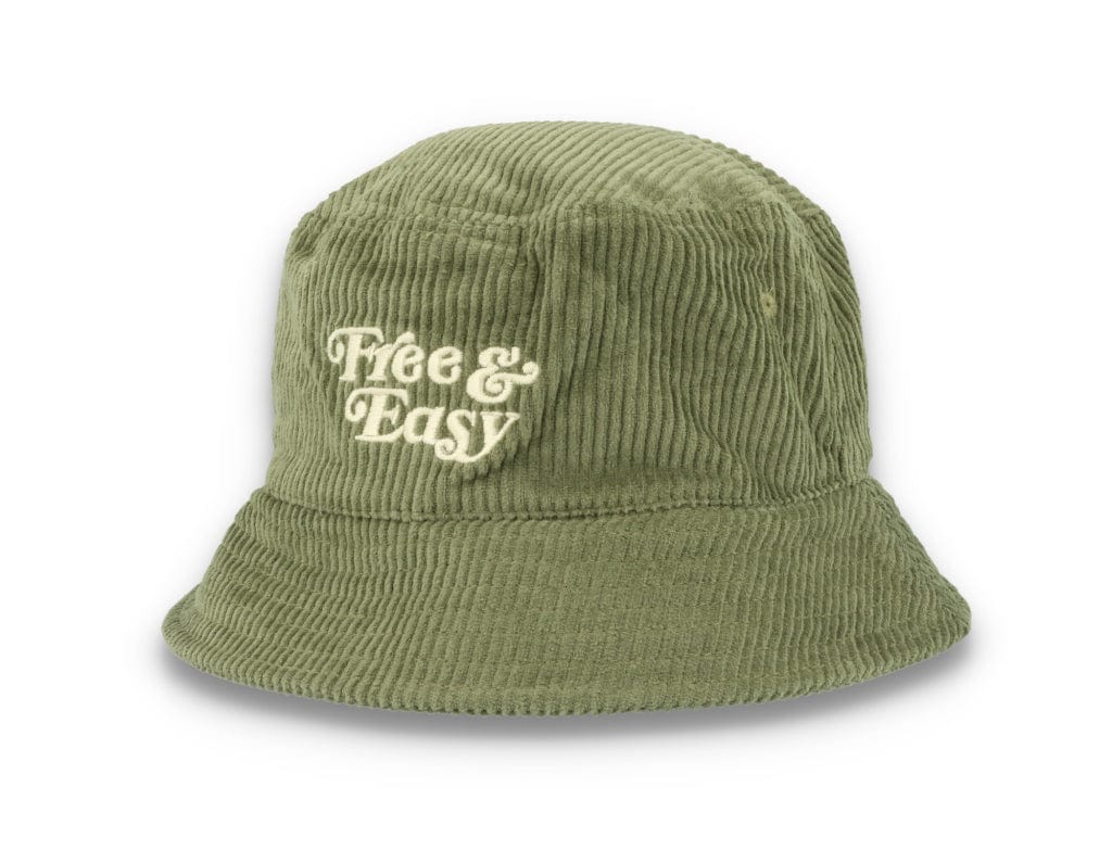 Bucket Hat Olive Green Free & Easy Don't Trip Fat Corduroy