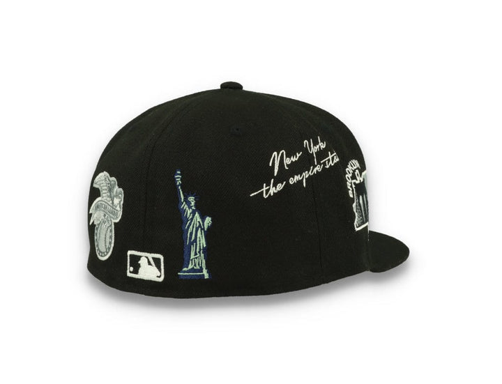 59FIFTY Script New York Yankees Black/White - LOKK