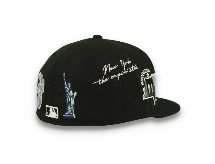 59FIFTY Script New York Yankees Black/White - LOKK