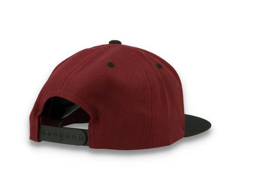 Yupoong Classic Snapback 6089MT Maroon/Black - LOKK