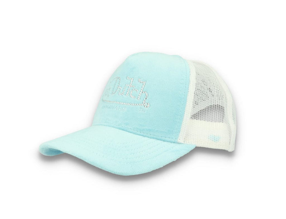 Von Dutch Trucker Cap Miami Velvet Light Blue/White - LOKK