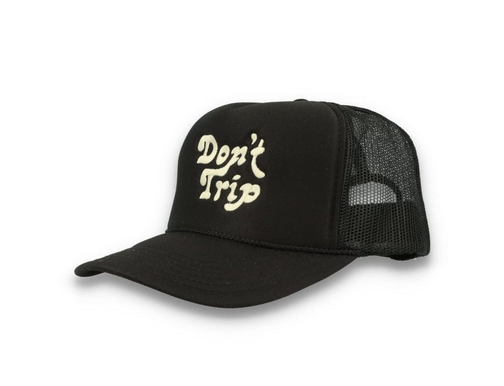 Trucker Cap Free & Easy Don't Trip Black/Black - LOKK