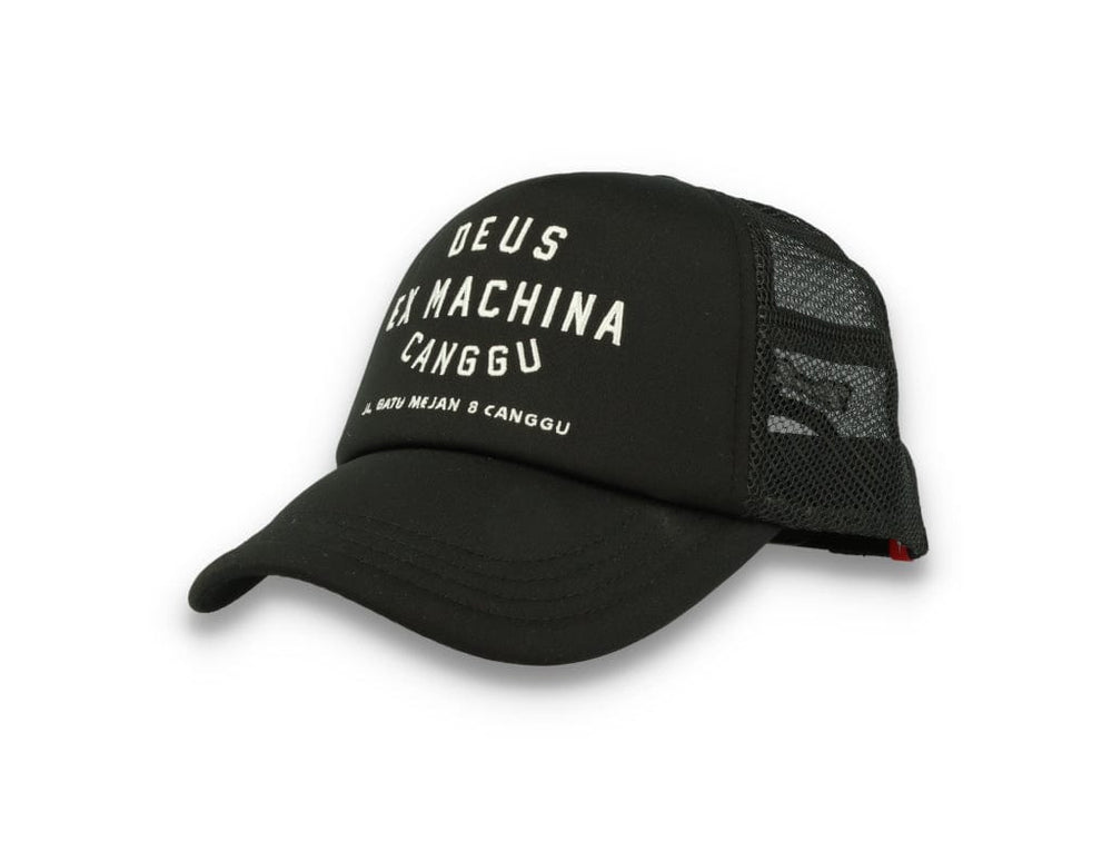 Trucker Cap Black Deus Canggu Address - LOKK