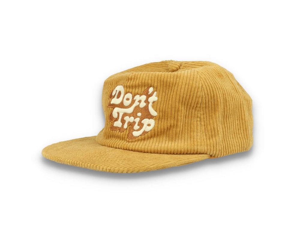Free & Easy Don't Trip Fat Corduroy Snapback Cap Vintage Gold - LOKK
