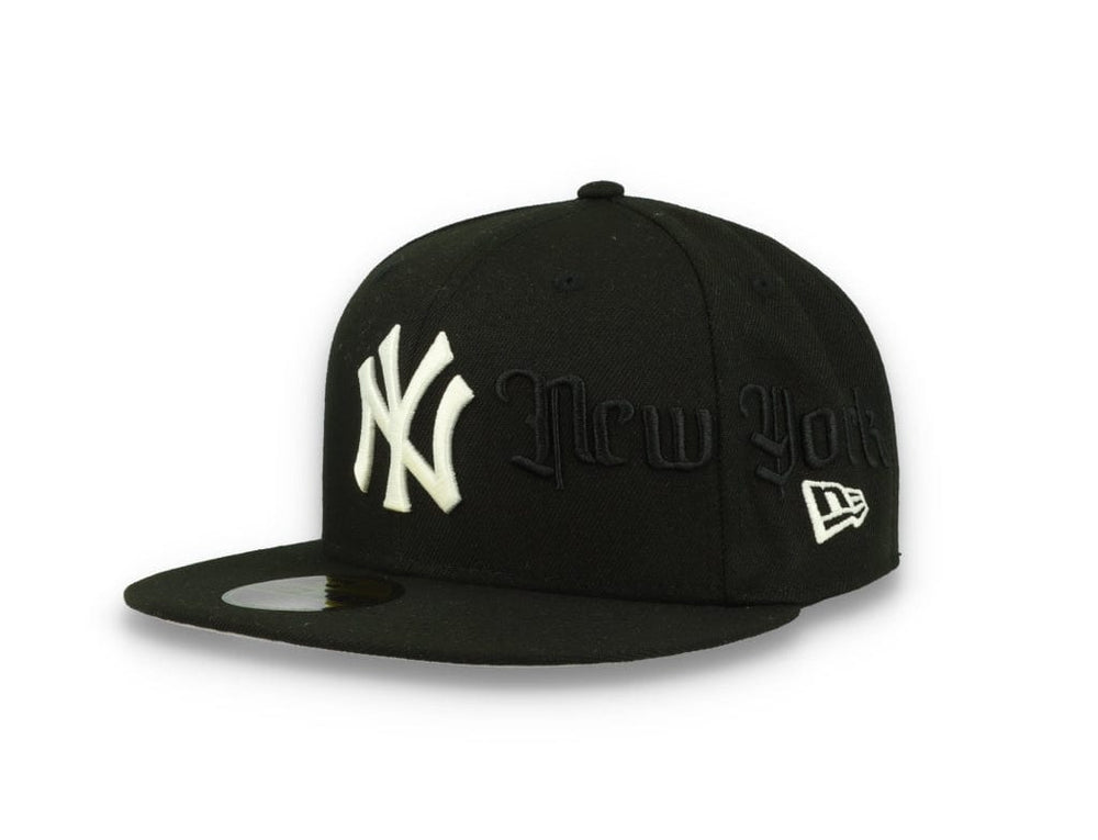 59FIFTY Script New York Yankees Black/White - LOKK