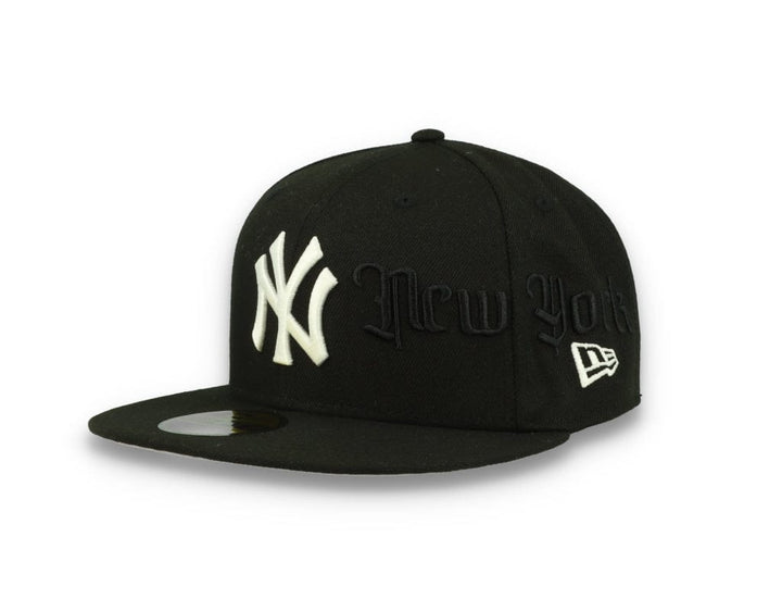59FIFTY Script New York Yankees Black/White - LOKK