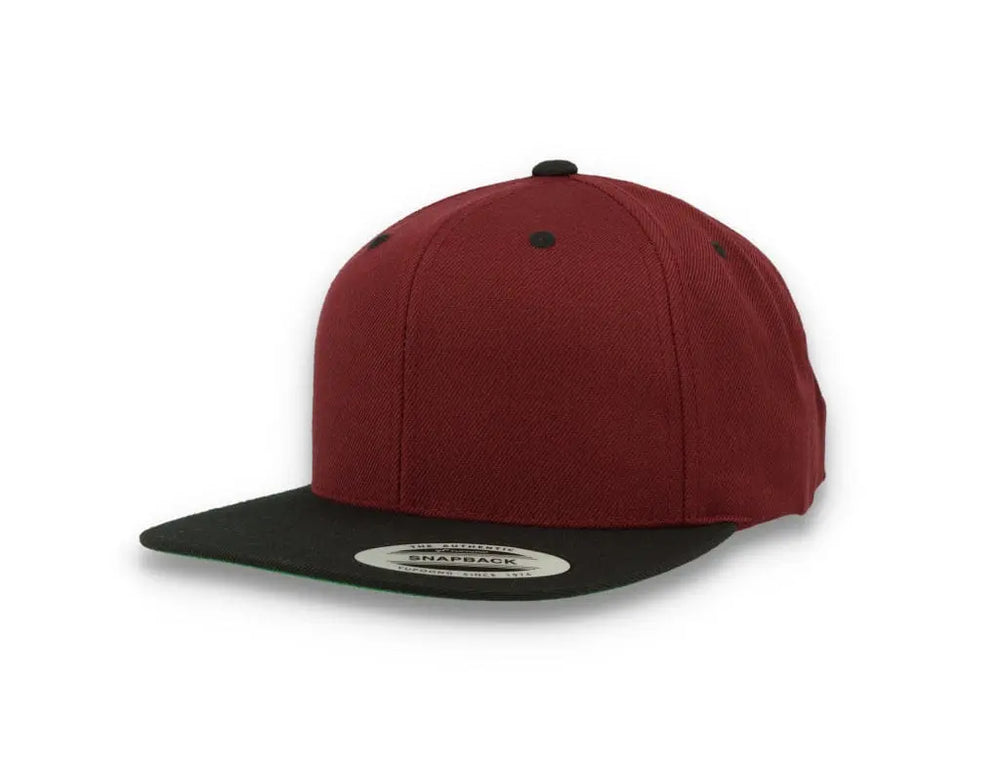 Yupoong Classic Snapback 6089MT Maroon/Black - LOKK