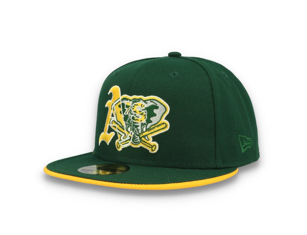 59FIFTY Team Colour Split Oakland Athletics Dark Green - LOKK