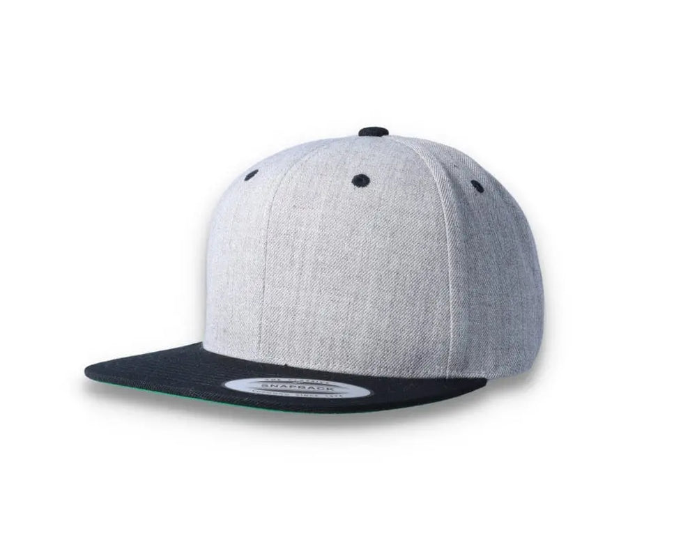 Yupoong Classic Snapback 6089MT Heather Grey/Black - LOKK